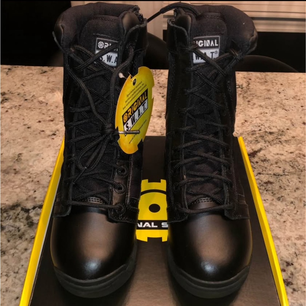 Original SWAT Air Side Zip Duty Work Boot Size 6